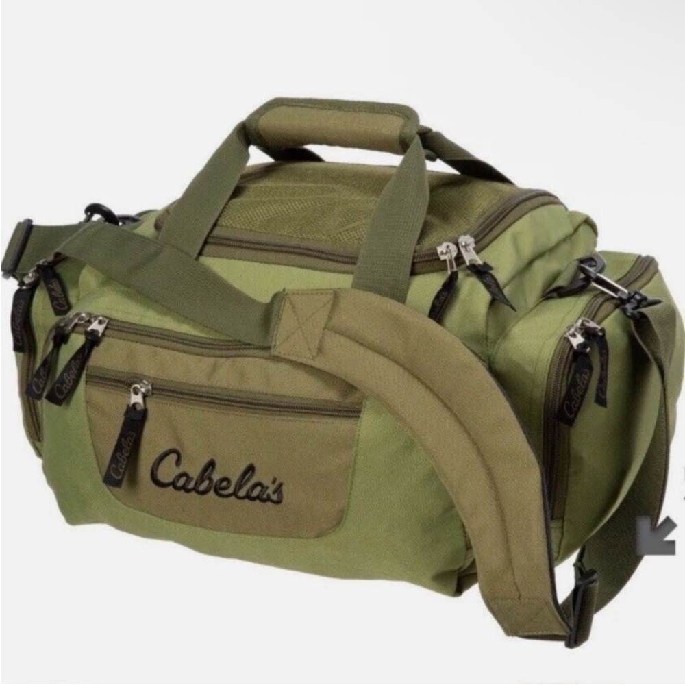 Cabela’s Catch-All Gear Bag‎ Olive Green Water Resistant 21L Utility Duffel